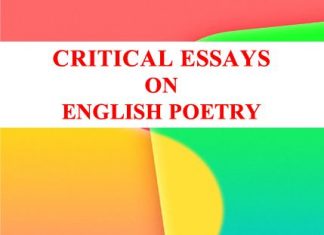 Critical Essays on English Poetry Critical Essays on English Poetry