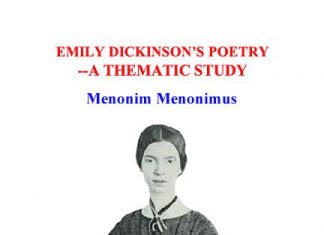 Emily Dickinson’s Poetry-A Thematic Study Emily Dickinson's Poetry - A Thematic Study