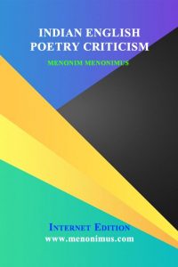 Indian English Poetry Criticism