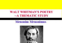 Walt Whitman’s Poetry A Thematic Study Walt Whitman's Poetry A Thematic Study