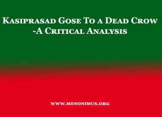 Kasiprasad Gose To a Dead Crow | A Critical Analysis Kasiprasad Gose To a Dead Crow | A Critical Analysis