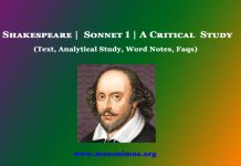 Shakespeare | Sonnet 1 | Text with Critical Study Shakespeare Sonnet 1 Text with Critical Study