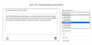 How to Convert Typed Essay into Handwriting Font Text Online?