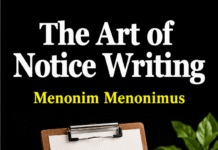 Notice Writing | Learn How to Write Notice | The Art of Notice Writing The art of Notice Writing-Cover-Front