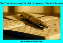 The Transformation of English in Literature Through the Ages The Transformation of English in Literature Through the Ages