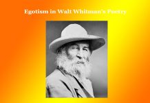 Egotism in Walt Whitman’s Poetry Egotism in Walt Whitman's Poetry