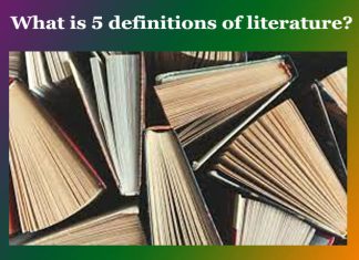 What is 5 definitions of literature? What is 5 definitions of literature