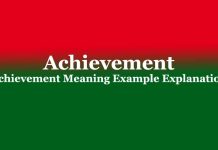 Achievement | Achievement Meaning Example Explanation Achievement Achievement Meaning Example Explanation