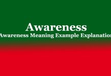 Awareness | Awareness Meaning Example Explanation Awareness Awareness Meaning Example Explanation