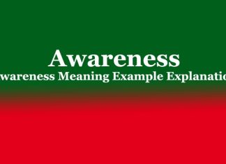 Awareness | Awareness Meaning Example Explanation Awareness Awareness Meaning Example Explanation