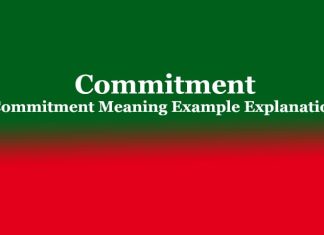Commitment | Commitment Meaning Example Explanation Commitment Commitment Meaning Example Explanation