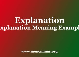 Explanation | Explanation Meaning Example Explanation Explanation Meaning Example