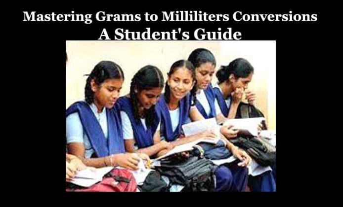 Mastering Grams To Milliliters Conversions A Student's Guide - Menonimus
