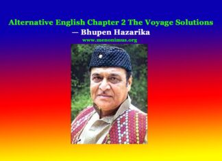 Alternative English Chapter 2 The Voyage Solutions Class 12 Alternative English Chapter 2 The Voyage Solutions
