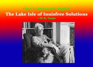 Class 12 Alternative English The Lake Isle of Innisfree Solutions Class 12 Alternative English The Lake Isle of Innisfree solutions