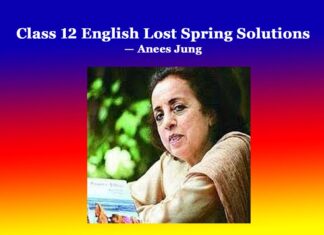 Class 12 English Lost Spring Solutions Class 12 English Lost Spring Solutions