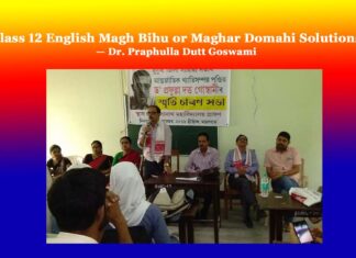 Class 12 English Magh Bihu or Maghar Domahi Solutions