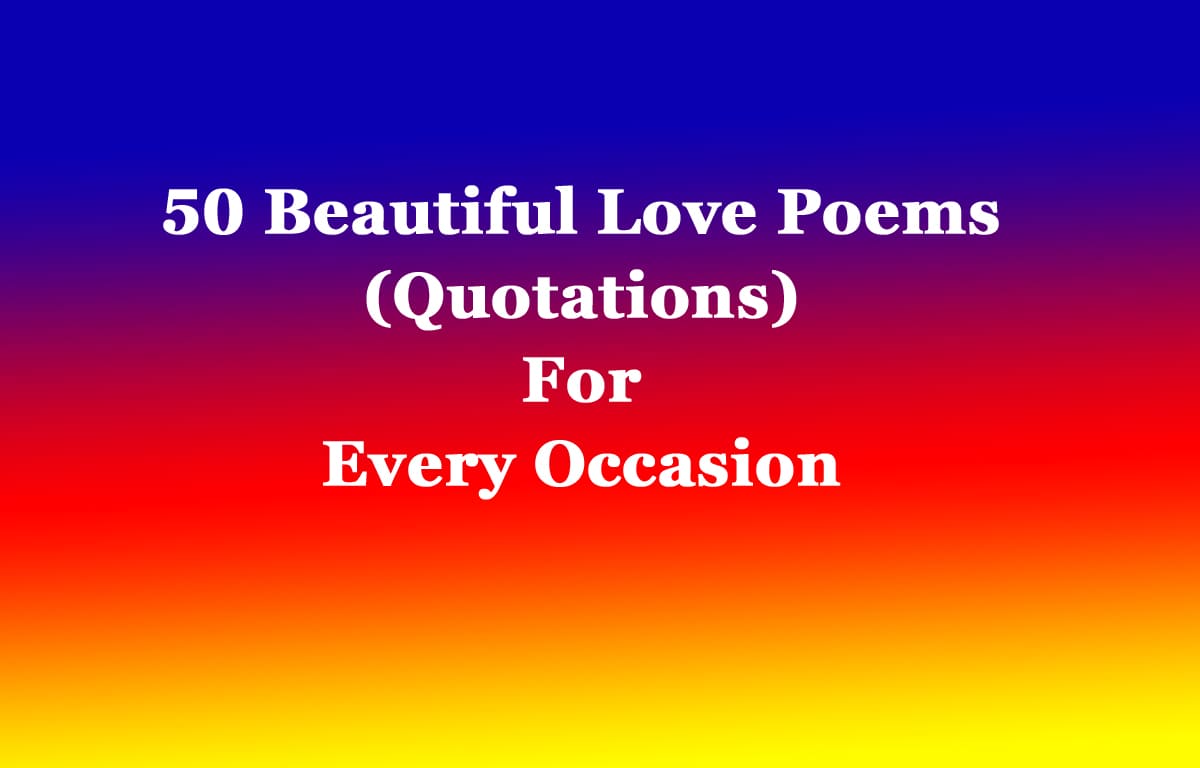 50 Beautiful Love Poems For Every Occasion 1 50 Beautiful Love Poems For Every Occasion