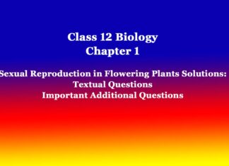 Class 12 Biology Chapter 1 Sexual Reproduction in Flowering Plants Solutions Class 12 Biology Chapter 1 Sexual Reproduction in Flowering Plants Solutions