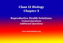 Class 12 Biology Chapter 3 Reproductive Health Solutions Class 12 Biology Chapter 3 Reproductive Health Solutions