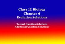 Class 12 Biology Chapter 6 Evolution Solutions Class 12 Biology Chapter 6 Evolution Solutions
